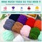 Chunky Chenille Yarn for Crocheting – Soft Thick Fluffy Velvet Yarn for Hand Knitting, Bulky Plush Blanket & DIY Crafts, 12 Pack, 3.5 oz / 55 Yards Each (Classic Colors)